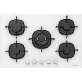 Silverline CS5365W01 75 cm Ankastre Ocak Beyaz cam - 1