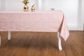 Finezza İpek Lüx Jakar Polycotton Kumaş Pudra Masa Örtüsü 160x220 cm - 1073 - 2