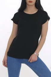 Omuz Dantelli Bluz Siyah - 8672.599. - 2