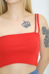 Tek Omuz Askılı Bustiyer Kırmızı - 8693.1092. - 5