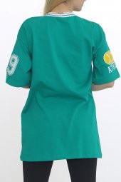Baskılı Unisex Tişört Yeşil - 2223.336. - 4
