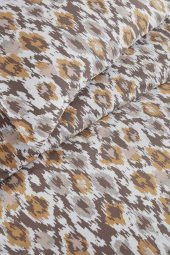 Çift Kişilik Pamuklu Nevresim Takımı Fitted Çarşaflı Lastikli İndus Wood - 3