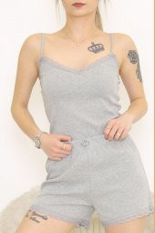 İp Askılı Şortlu Takım Gri - 6186.729. - 3
