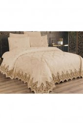 Çeyiz Diyarı Bellisimo Çift Kişilik Pike Takımı Bej - 3