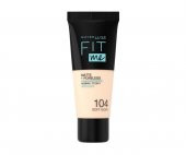 Maybelline Fit Me Matte+Poreless Fondöten - 104 Soft Ivory - 1