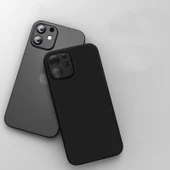 İphone 13 Pro Max 0,2 mm Buzlu Ultra ince Yumuşak Silikon Kamera Korumalı Slim Kılıf thumbnail 3