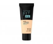 Maybelline Fit Me Matte+Poreless Fondöten NO:112 Soft Beige - 1