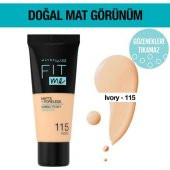 Maybelline  Fit Me Matte+Poreless Fondöten - 115 Ivory thumbnail 5