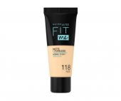Maybelline  Fit Me Matte+Poreless Fondöten - 118 Nude - 1