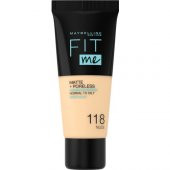 Maybelline  Fit Me Matte+Poreless Fondöten - 118 Nude - 2