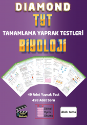 Gür Yayınları DIAMOND TYT Biyoloji Tamamlama Yaprak Testleri - 2