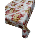 Hayat Home 120X160 Bej Çiçek desenli Polyester Dertsiz Masa Örtüsü - 2