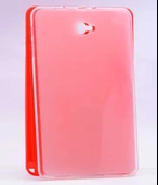 Galaxy Tab A 10.1 2016 P580 Kılıf Fuchsia Tablet Süper Silikon Kapak - 5