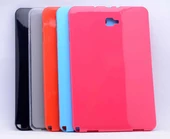 Galaxy Tab A 10.1 2016 P580 Kılıf Fuchsia Tablet Süper Silikon Kapak - 4