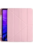 Apple iPad Air 10.9 2020 Fuchsia Tri Folding Kalemlikli Kılıf Smart Standlı thumbnail 2
