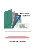 Apple iPad Air 10.9 2020 Fuchsia Tri Folding Kalemlikli Kılıf Smart Standlı thumbnail 12