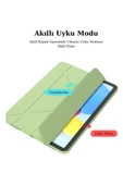 Apple iPad Air 10.9 2020 Fuchsia Tri Folding Kalemlikli Kılıf Smart Standlı thumbnail 11