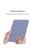 Apple iPad Air 10.9 2020 Fuchsia Tri Folding Kalemlikli Kılıf Smart Standlı thumbnail 7