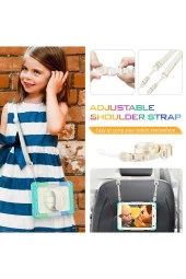 Apple iPad Pro 9.7 (2016) Uyumlu Gökkuşağı Strap Tablet Kılıfı thumbnail 12