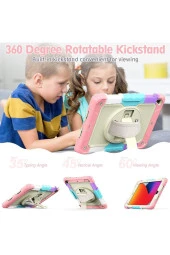 Apple iPad 5 Air 9.7 Uyumlu Askılı Gökkuşağı Strap Tablet Kılıfı thumbnail 12