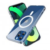 Apple iPhone 13 Pro Kılıf Fuchsia Tacsafe Wireless Kapak - 6