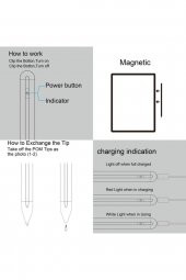 Apple iPad Pen Palm Rejection Teknolojisi Stylus Dokunmatik Kalem - 7