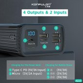 A21S LCD Göstergeli Powerbank 40000 mAh Konfulon Power Station - 2