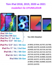 Apple iPad 9.7 inç 6.Nesil Avuç İçi Algılamaz Eğime Duyarlı Kalem - 7