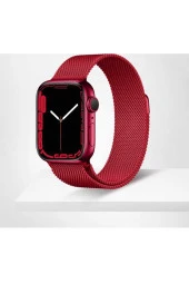 Apple Watch 7 41mm KRD-01 Metal Kordon Dayanıklı Tel Örgü Tasarım thumbnail 5