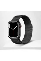 Apple Watch 7 41mm KRD-01 Metal Kordon Dayanıklı Tel Örgü Tasarım thumbnail 9