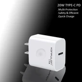 Type-C Girişli Cihazlarla Uyumlu Konfulon C69D 20W PD Şarj Cihazı thumbnail 3