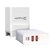 Konfulon C56Q 2xUSB QC 3.0 ve 1xType-C PD 30W Seyahat Şarj Cihazı thumbnail 3