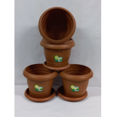 HAK PLASTİK / 4 ADET0 NO SAKSI YÜKSEKLİK ve DERİNLİK 14 CM GENİŞLİK 15 .10 - 2
