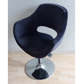 Bekleme Koltuğu Krom Tepsi Ayaklı Döküm Süngerli Kumaş Antrasit - 4