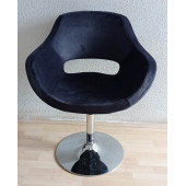 Bekleme Koltuğu Krom Tepsi Ayaklı Döküm Süngerli Kumaş Antrasit - 5