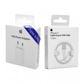 Apple iPhone 5s 6s 6 Plus 7 Plus Orijinal Şarj Aleti Cihazı 5w Adaptör + Lightning Kablo Set - 2
