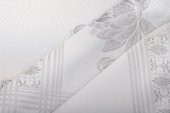 Finezza Nilüfer Lüx Jakar Kumaş Gri Masa Örtüsü  Dikdörtgen 160x220 cm - 1087 - 3