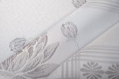 Finezza Nilüfer Lüx Jakar Kumaş Gri Masa Örtüsü  Dikdörtgen 160x220 cm - 1087 - 4