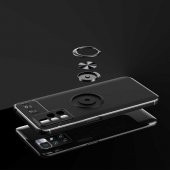 Xiaomi Redmi 10 Kılıf Standlı Yüzüklü Manyetik Silikon - 4