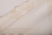 Finezza Nilüfer Lüx Jakar Kumaş Bej Masa Örtüsü  Dikdörtgen 160x320 cm - 1089 - 4