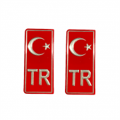 Tr plaka sticker (2 adet ) / YACIY01 - 1