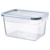 2.0 Litre Kapaklı Saklama Kabı IKEA MeridyenDukkan Plastik-Kapaklı-Dikdörtgen Saklama Kabı - 1