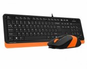 A4 TECH F1010 Q USB TURUNCU MM KLAVYE+OPTİK MOUSE - 2