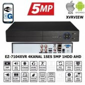 EZCOOL EZ-7104XVR 4CH 5MP KOAKSIYEL SES XVRVIEW - 1