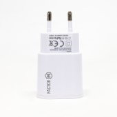Factor M Çift Çıkışlı 2.1A Micro Ev Tipi Şarj Aleti Set (FM101M) - 1