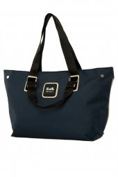 Bagmori Lacivert Garnili Çıtçıtlı Askılı Anne Bebek Bakım Çantası - 2