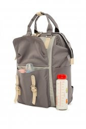 Bagmori Gri Cepli Logolu Anne Bebek Çantası - 2