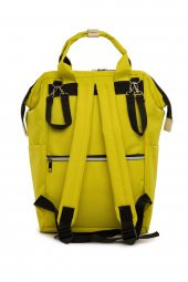 Bagmori Sarı Cepli Logolu Anne Bebek Çantası - 4