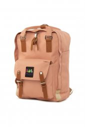 Bagmori Pudra Kemer Detaylı Cepli Sırt Çantası - 2