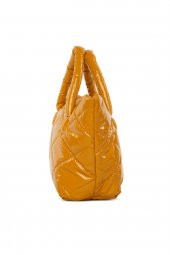 Bagmori Sarı Kapitone Şişme Çanta - 3